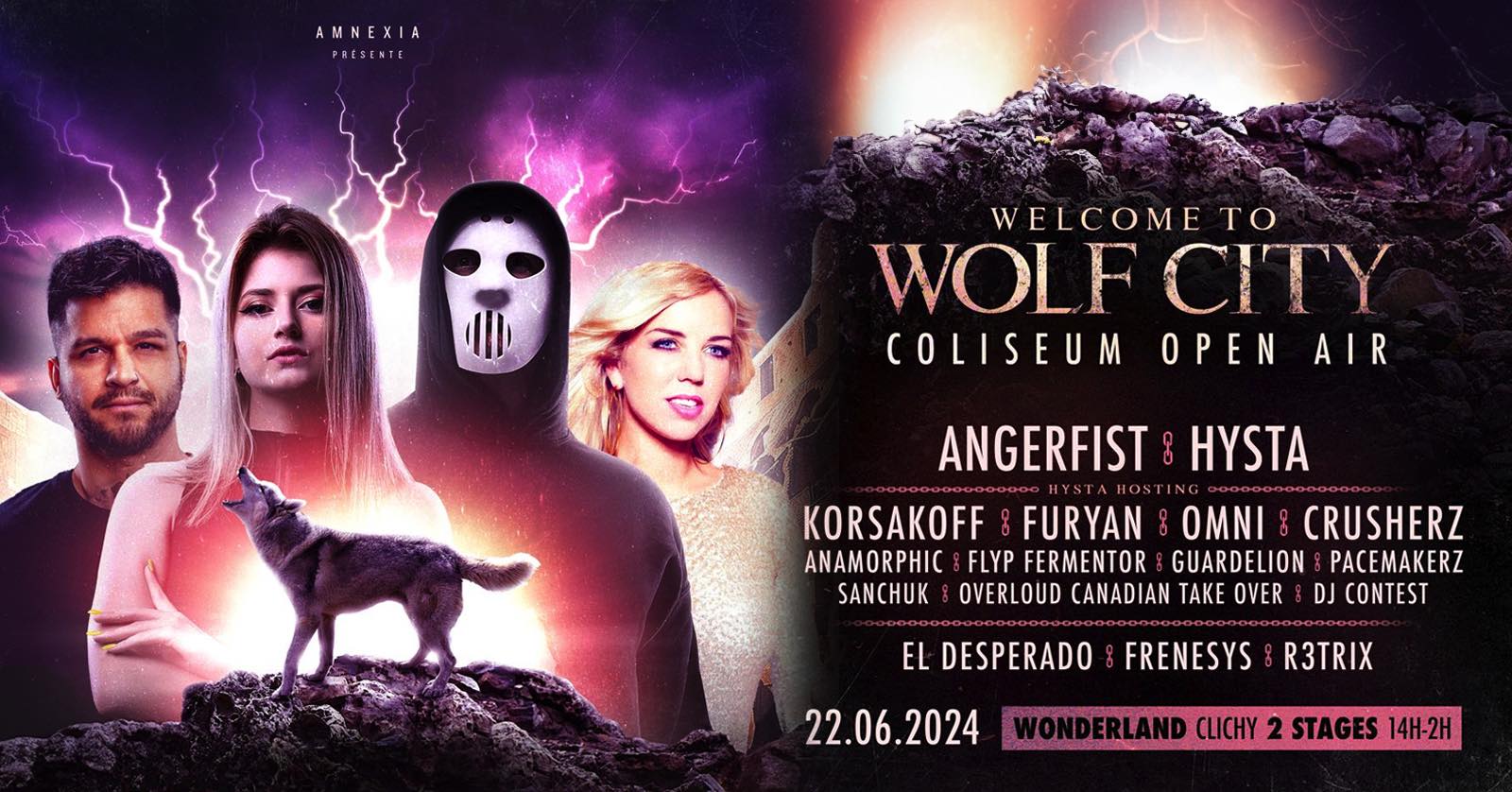 Hysta Wolf City 22 June 2024 Clichy France