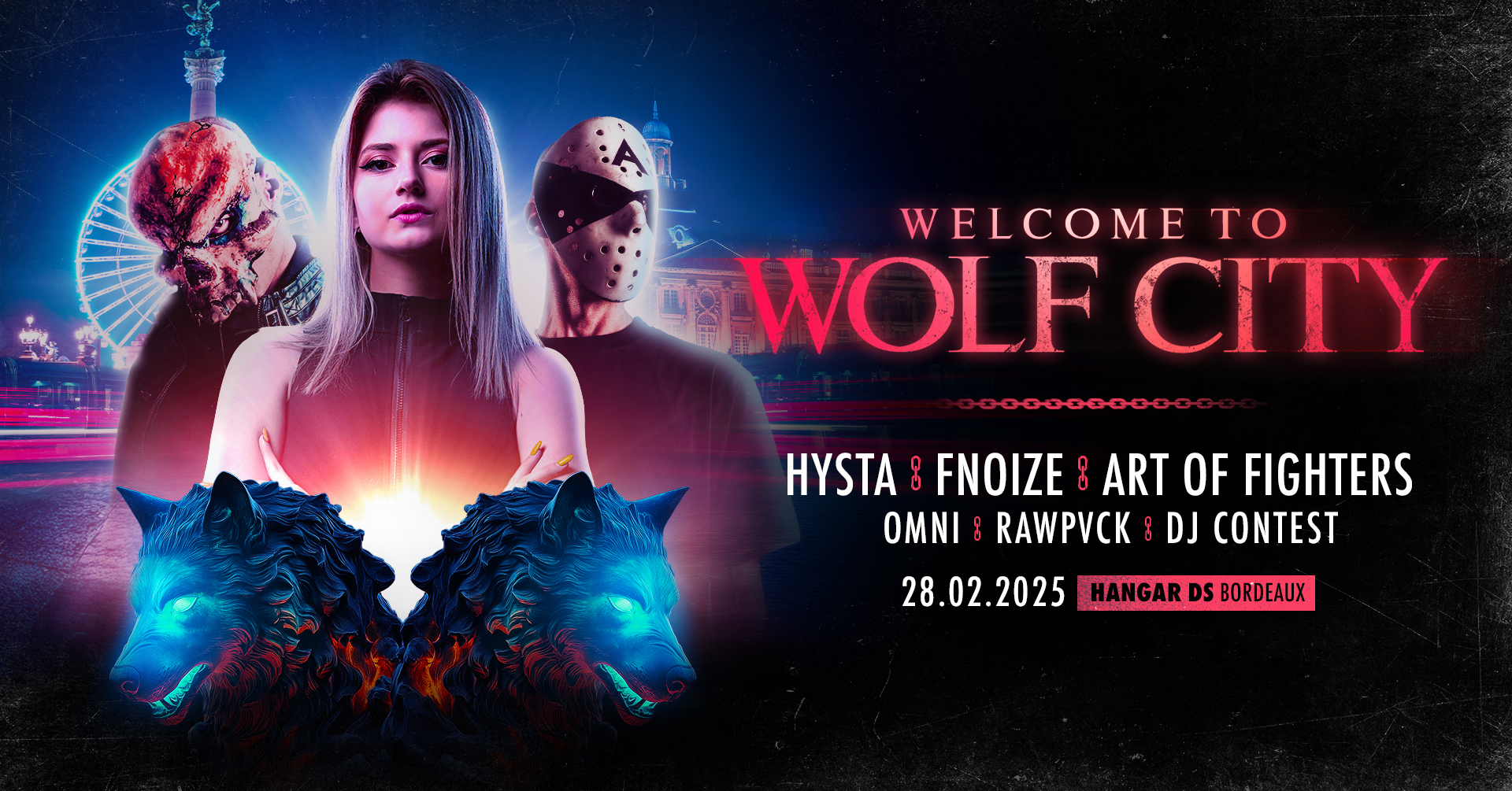 Wolf City 28 February 2025 Bordeaux France