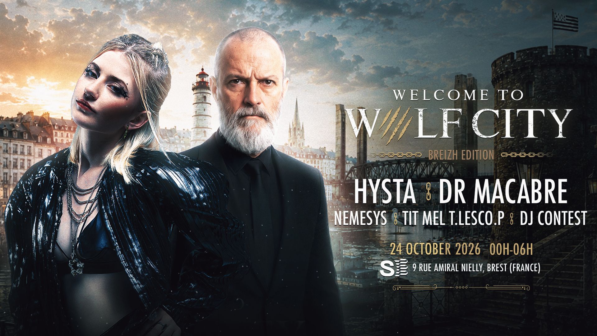Hysta - Welcome To Wolf City 24-10-2026 (Brest, France)